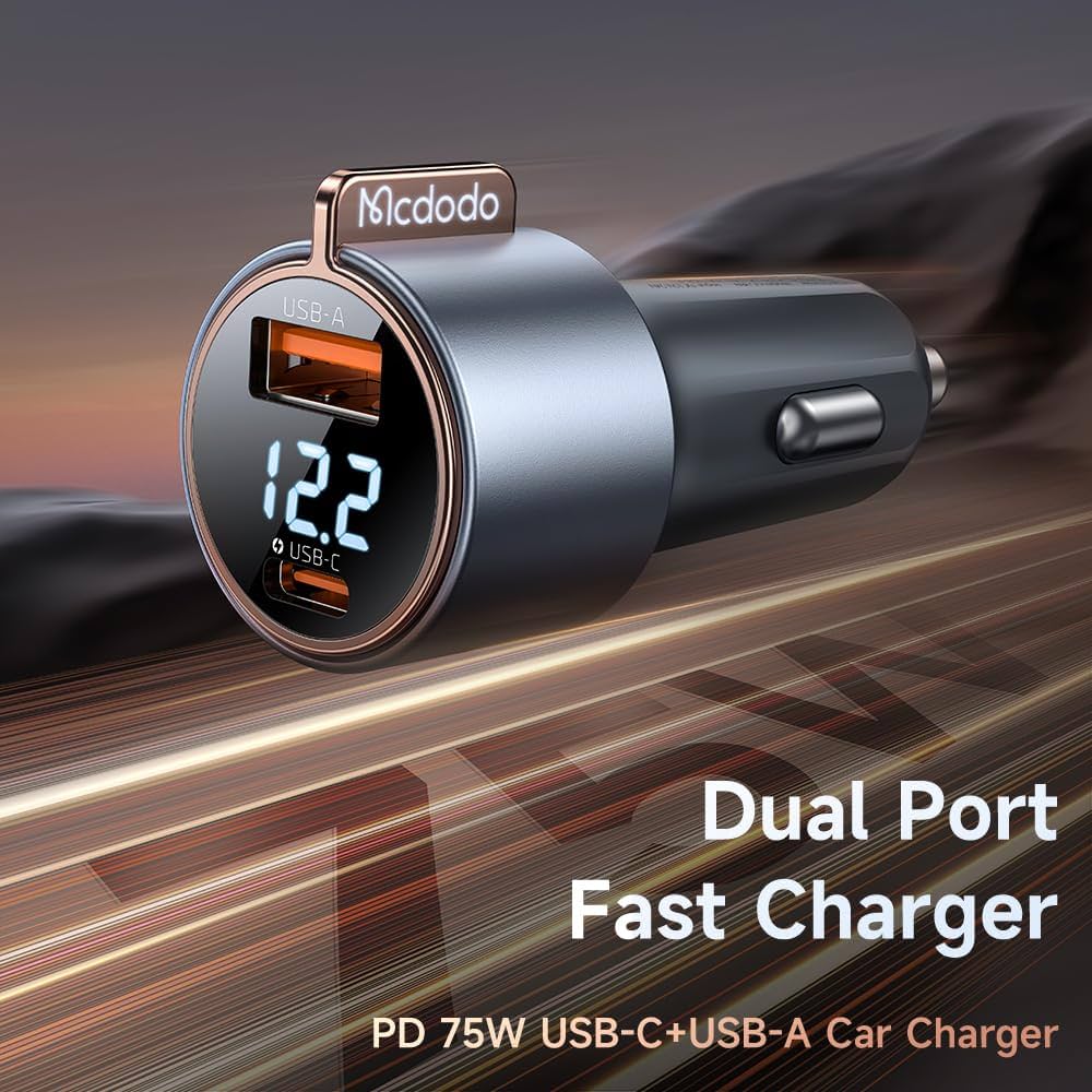 Mcdodo 75w Car Charger USB y USB-C