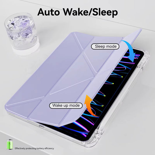 Smart Case Plegable Transparente para iPad 10th/11th (A16) Generación