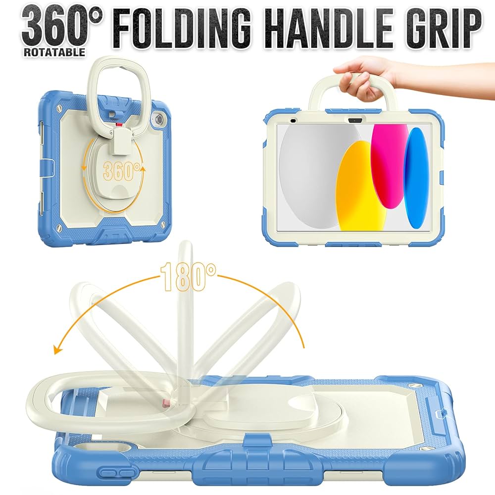 Case Kids Armor White/Blue para iPad