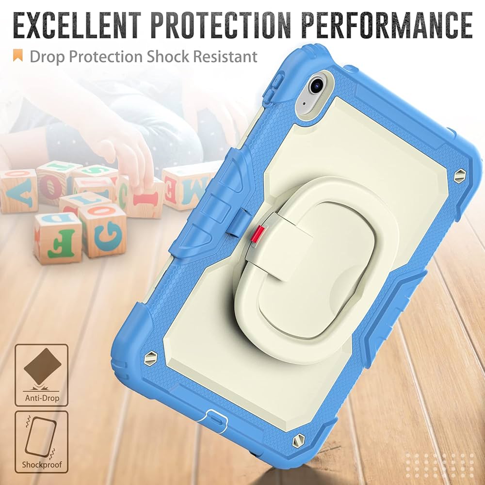 Case Kids Armor White/Blue para iPad