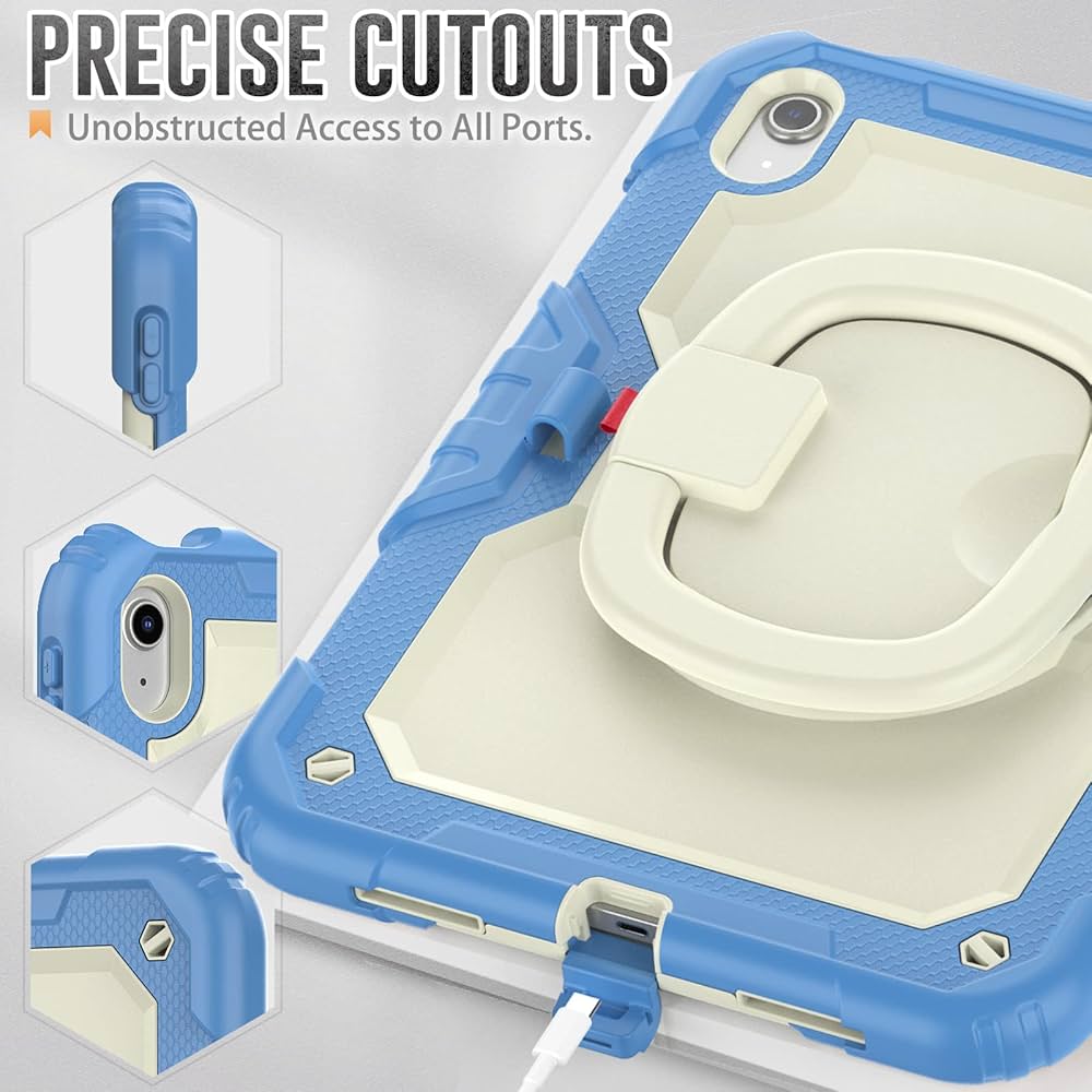 Case Kids Armor White/Blue para iPad