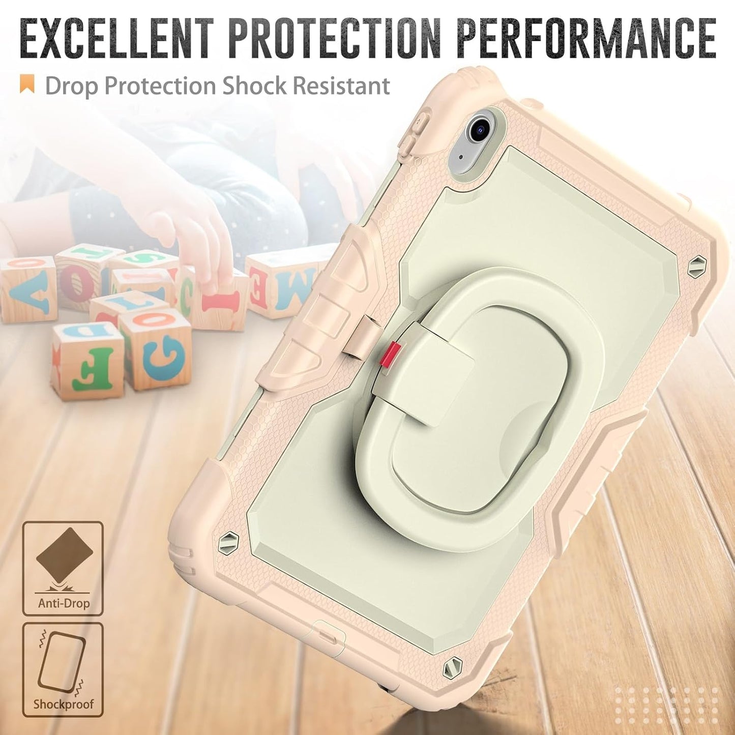 Case Kids Armor White/Pink para iPad