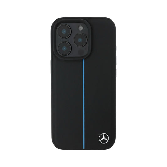 Case iPhone 16 Pro MERCEDEZ-BENZ Cuero Negro con MagSafe