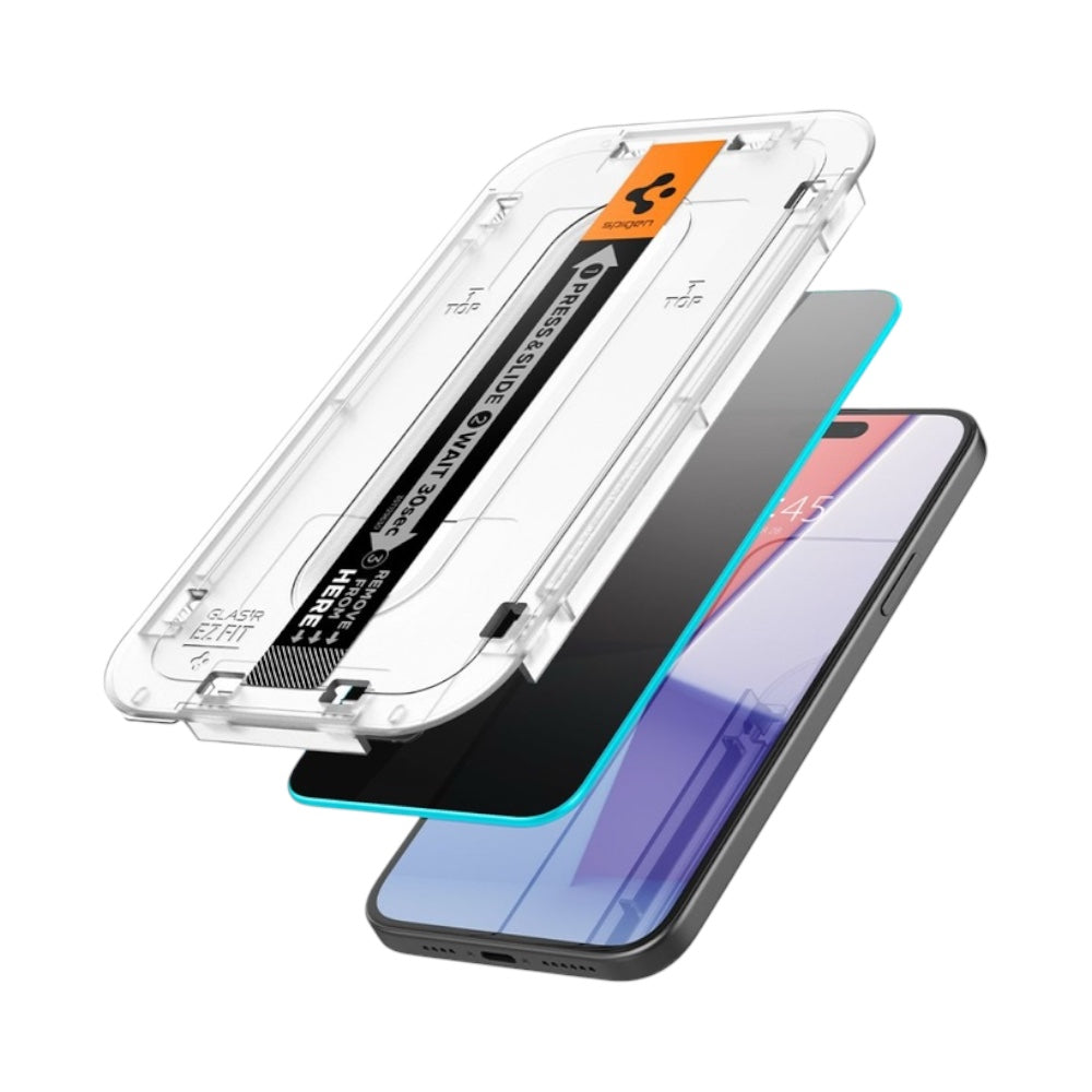 Vidrio Templado Spigen EZ Fit Privacy para iPhone