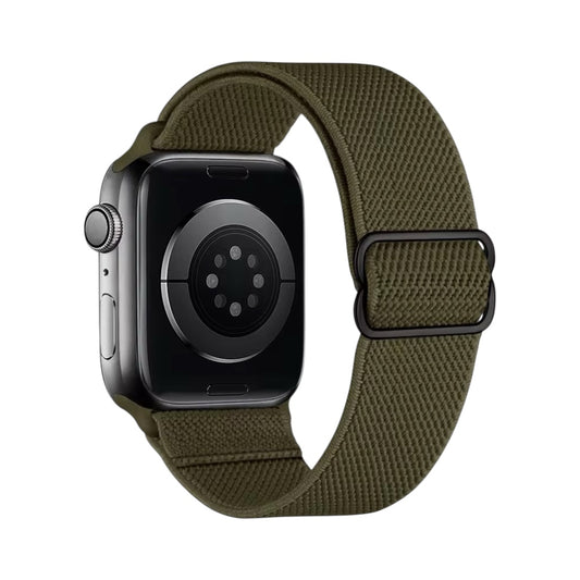 Pulsera de Tela Elastica Verde para Apple Watch