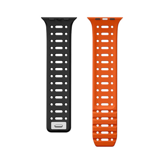 Pulsera Magnetic Silicon Sport Negro/Naranja para Apple Watch