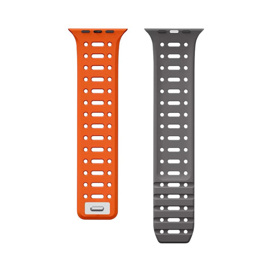 Pulsera Magnetic Silicon Sport Naranja/Gris para Apple Watch