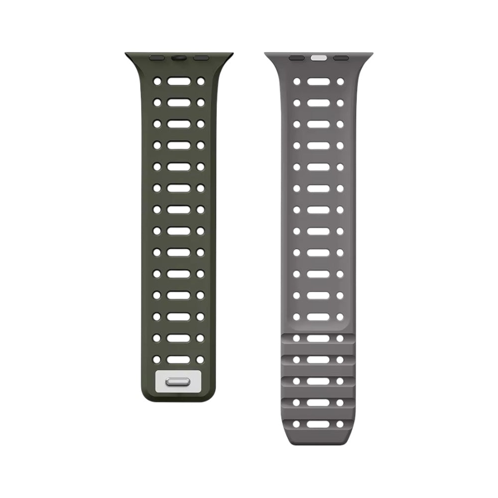 Pulsera Magnetic Silicon Sport Verde/Gris para Apple Watch