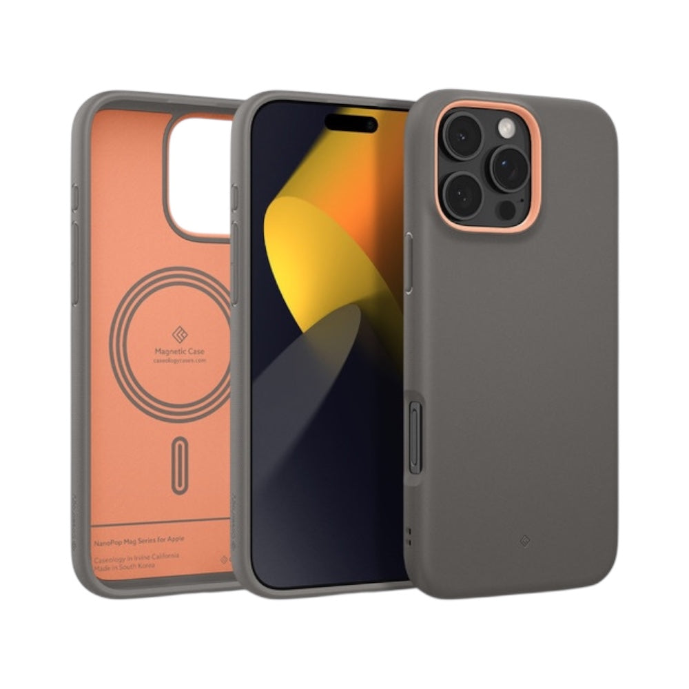 Caseology Nano Pop Papaya Gray MagSafe