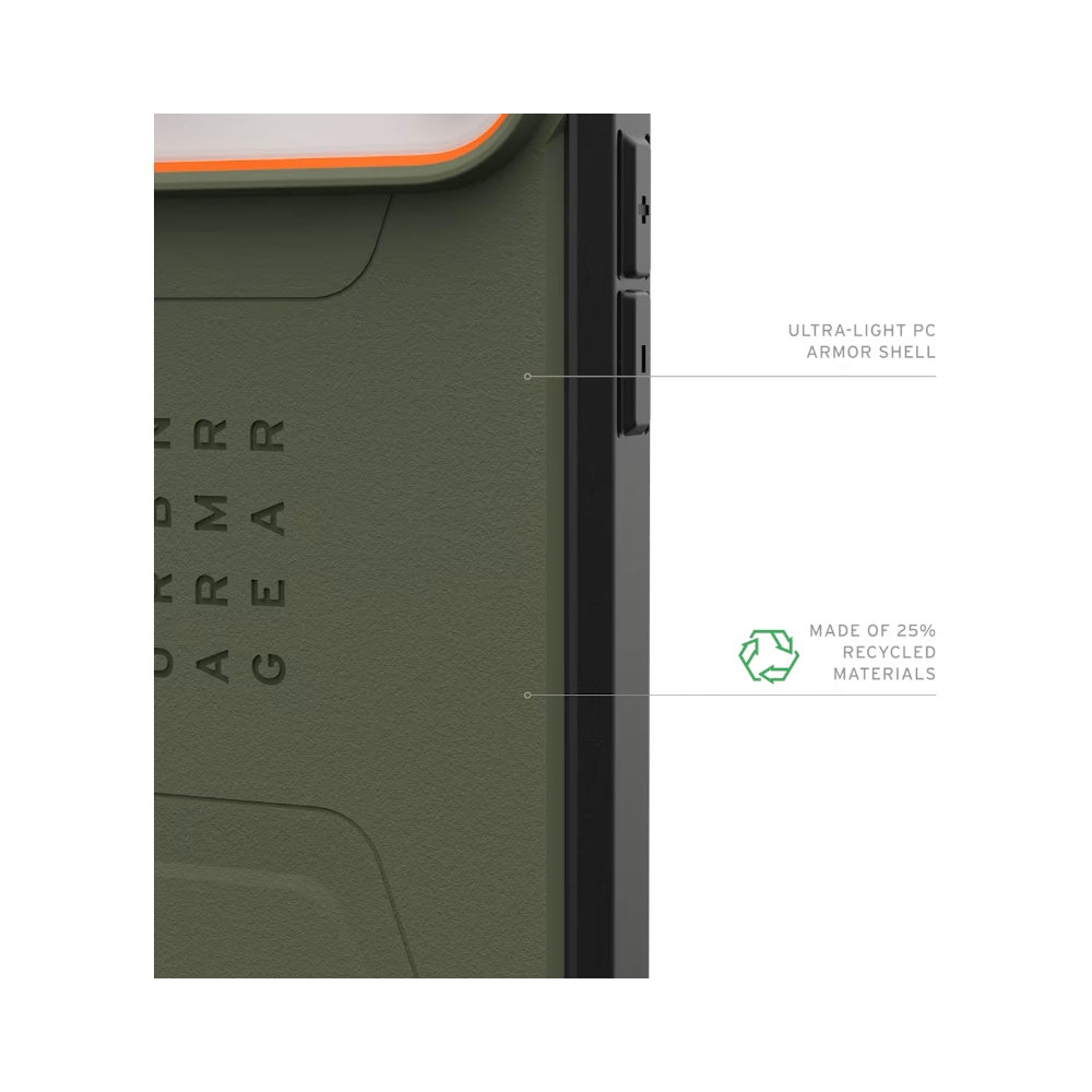 Case UAG Civilian Green para iPhone