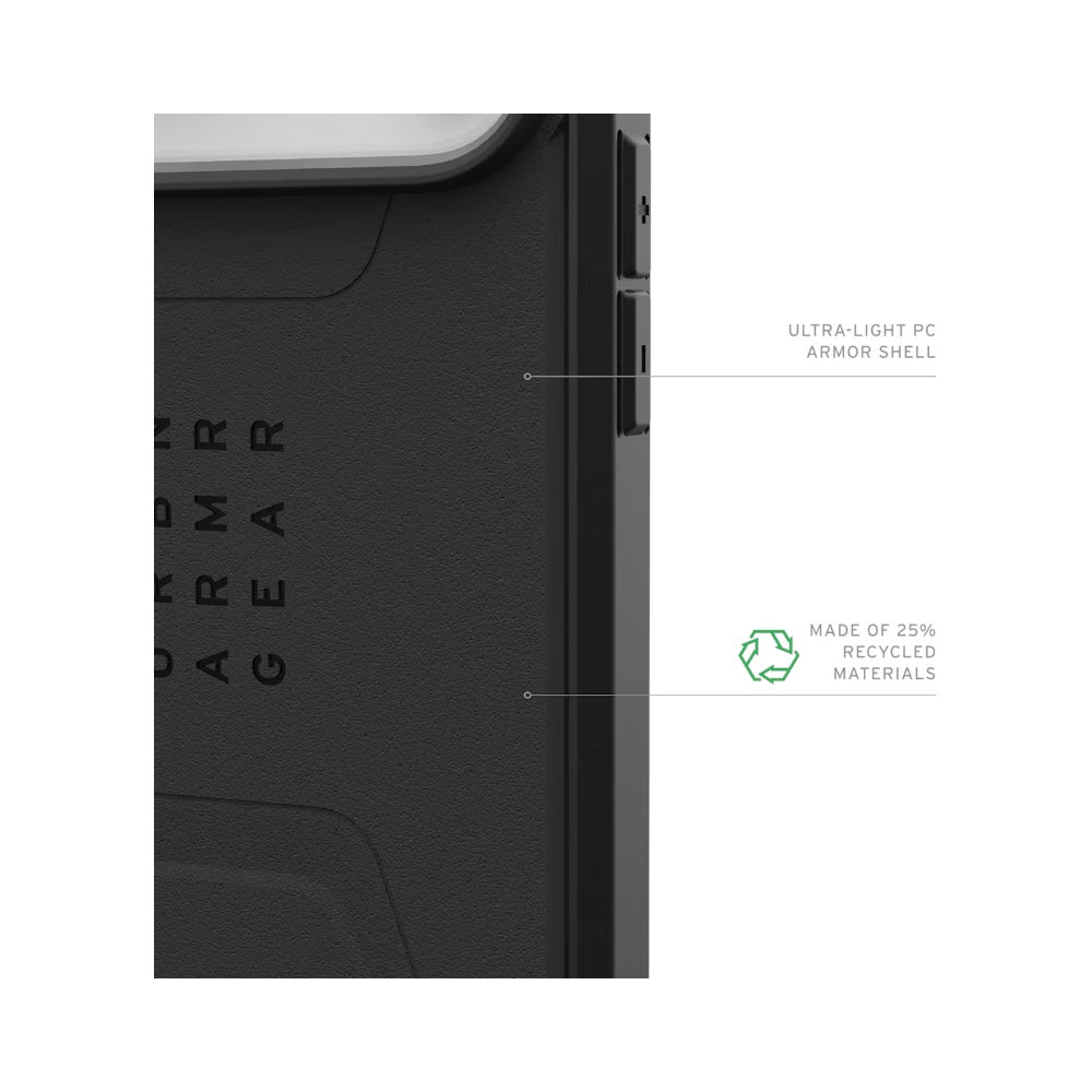 Case UAG Civilian Black para iPhone