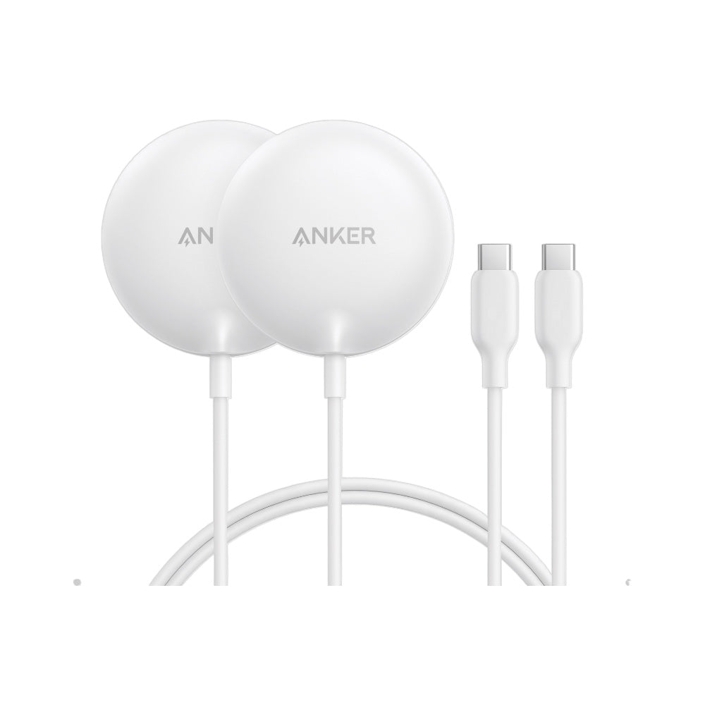 Anker Zolo Wireless Charger Qi2 White Pack 2