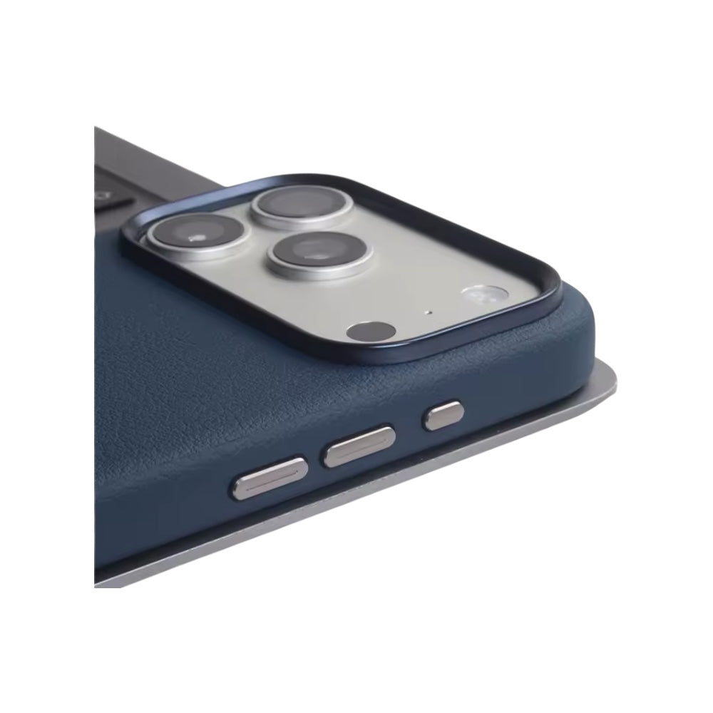 Leather PU Case Blue para iPhone