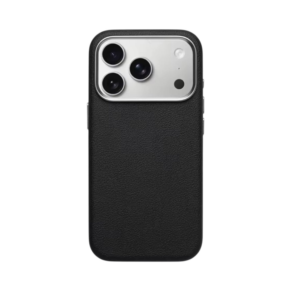 Leather PU Case Black para iPhone