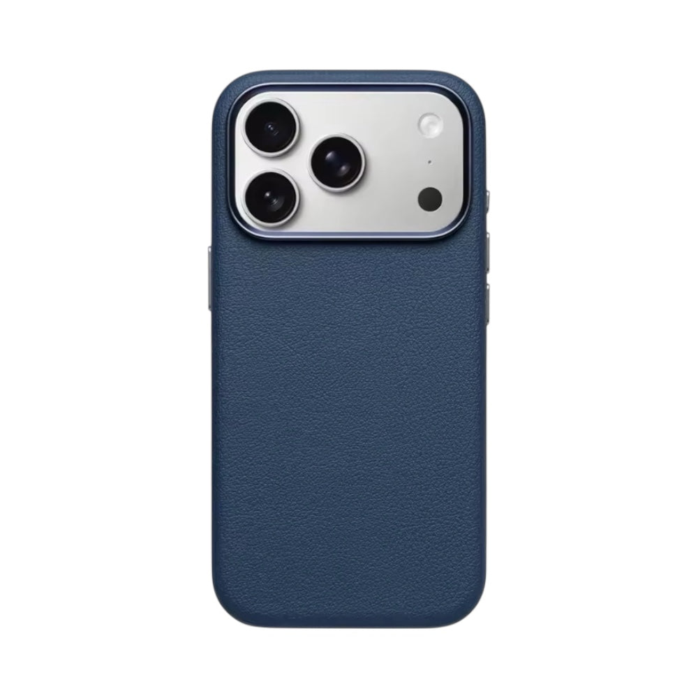 Leather PU Case Blue para iPhone