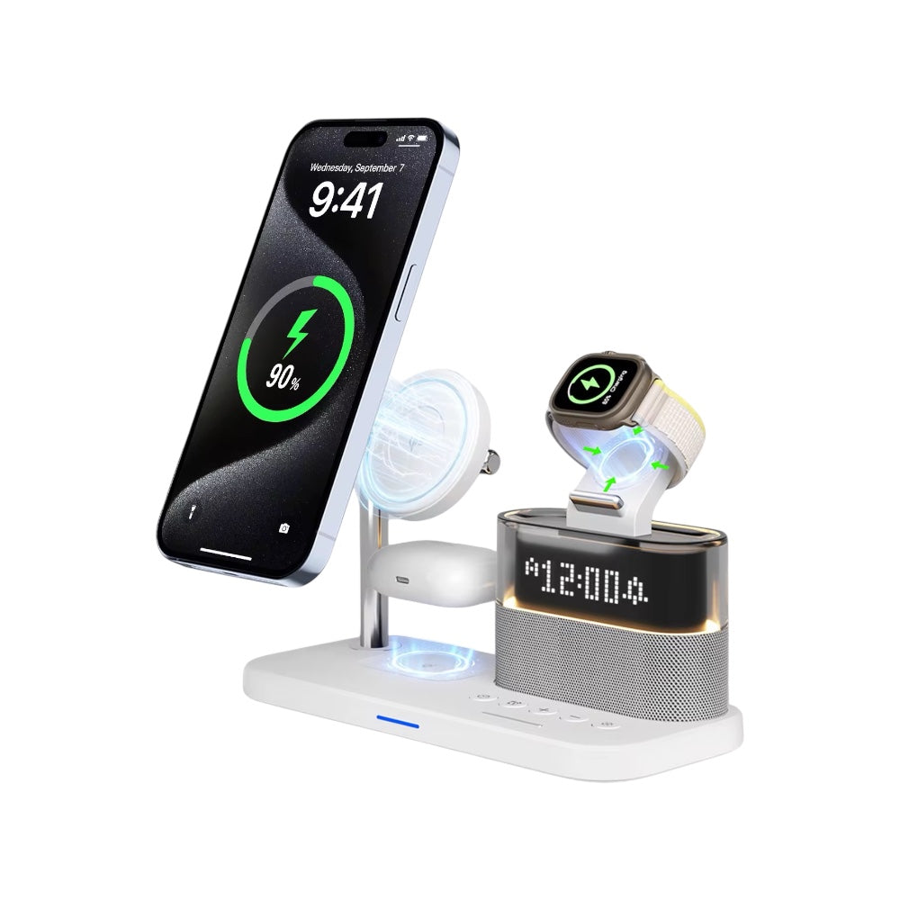 Magnetic Charger & Night Light 3 en 1 (C09 Qi2) White