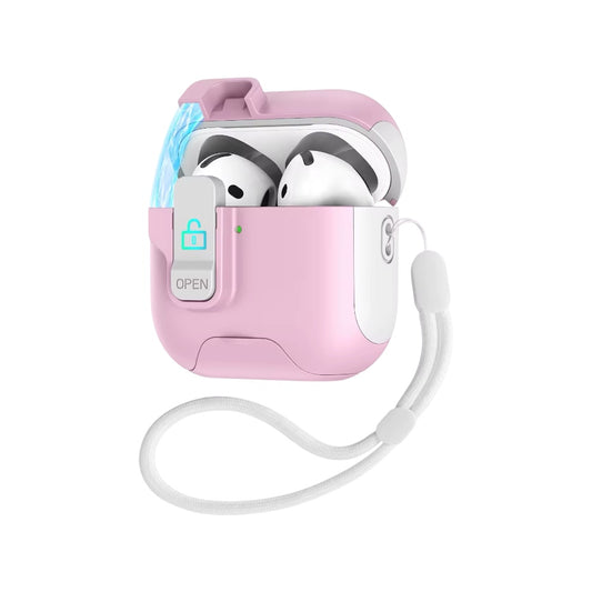Case TPU Con Broche Rosa para AirPods