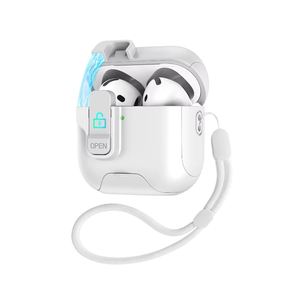 Case TPU Con Broche Blanco para AirPods