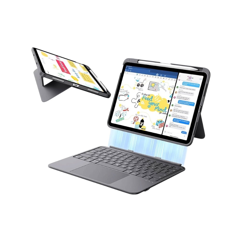 ESR Flex Keyboard Case Dark Gray para iPad 10th/11th (A16)