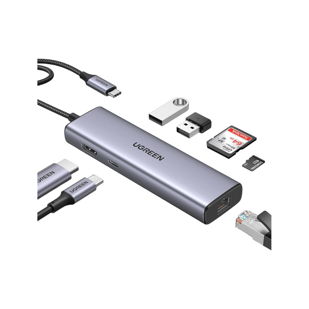 UGREEN USB-C Multifunction Adapter with Ethernet Interface 7 in 1