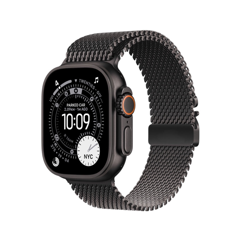 Pulsera Milanese Con Broche Black para Apple Watch Ultra
