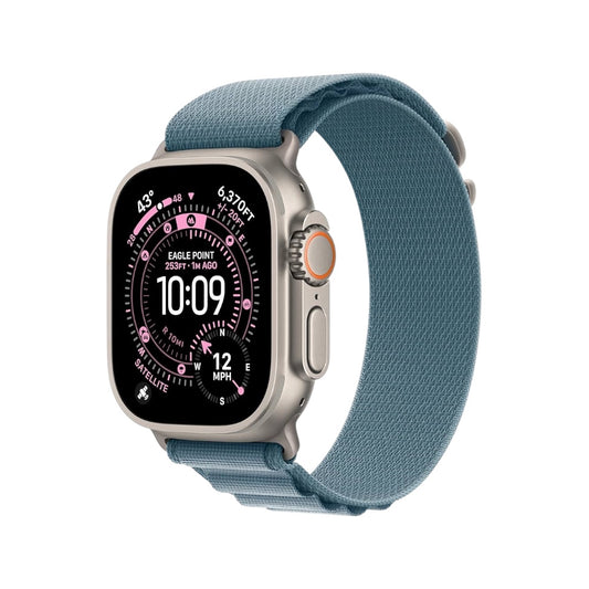 Pulsera para Apple Watch Alpine Loop Celeste Titanium