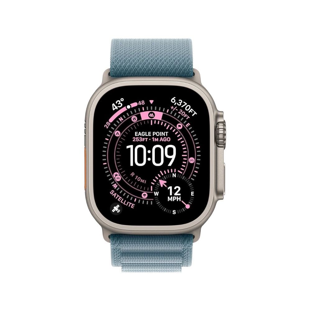 Pulsera para Apple Watch Alpine Loop Celeste Titanium