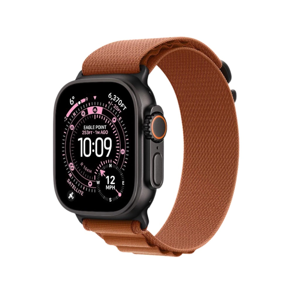 Pulsera para Apple Watch Alpine Loop Terra Cotta Black