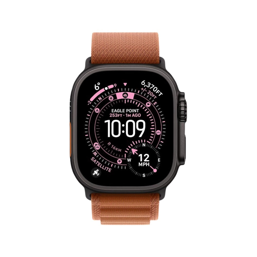 Pulsera para Apple Watch Alpine Loop Terra Cotta Black