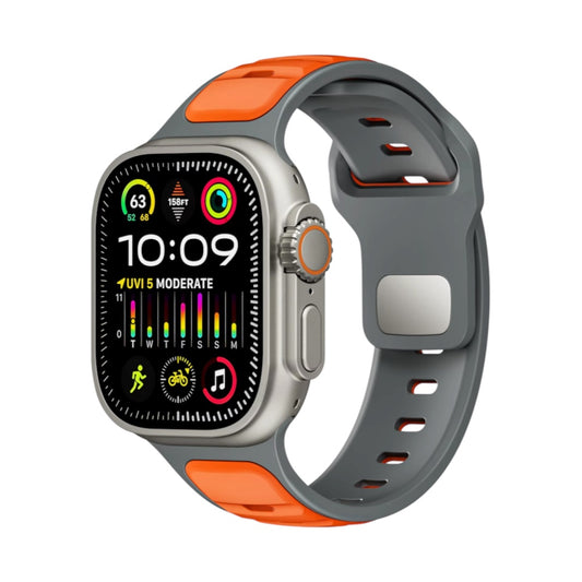 Pulsera Silicon Gray/Orange Air para Apple Watch