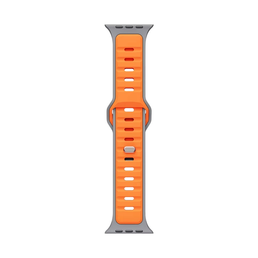 Pulsera Silicon Gray/Orange Air para Apple Watch