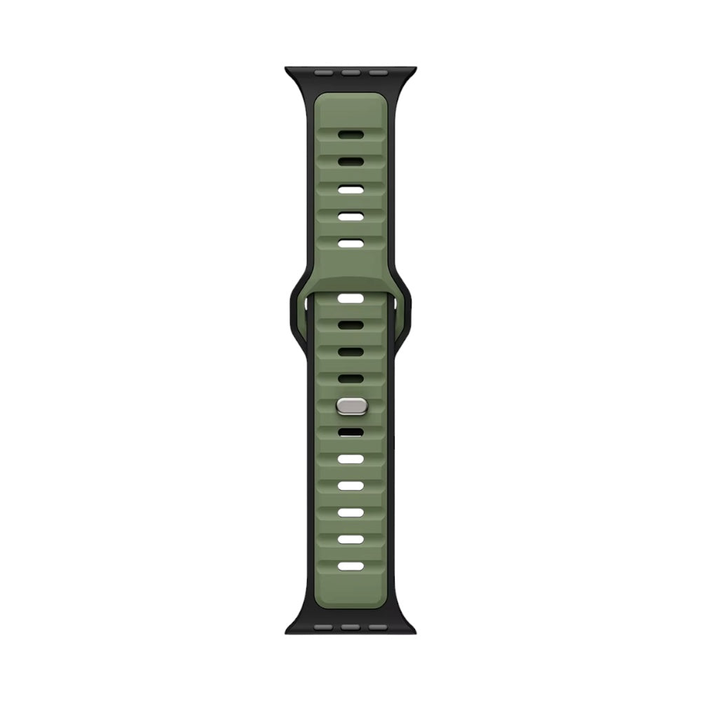 Pulsera Silicon Black/Green Air para Apple Watch