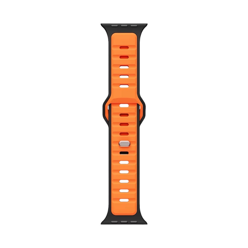 Pulsera Silicon Black/Orange Air para Apple Watch