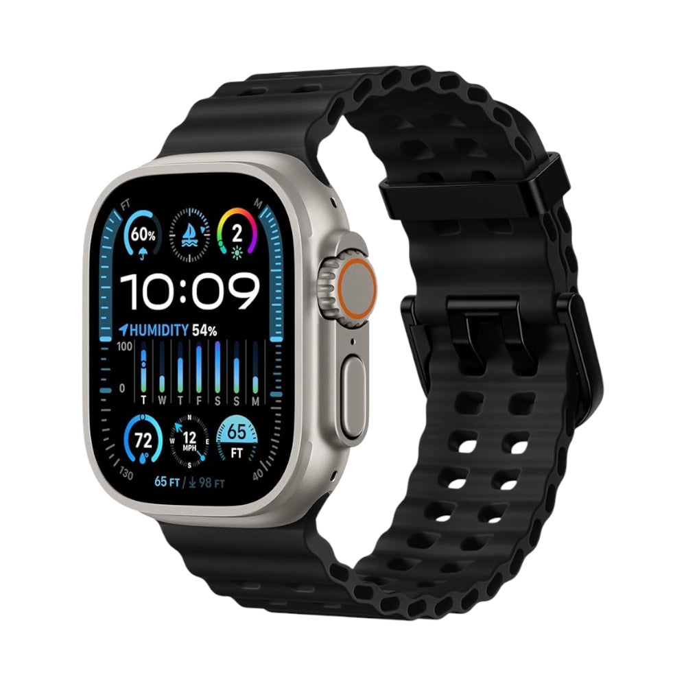 Pulsera Silicon Black Active para Apple Watch