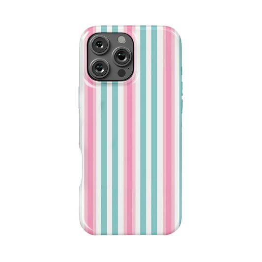 Case MagSafe pastel line para iPhone