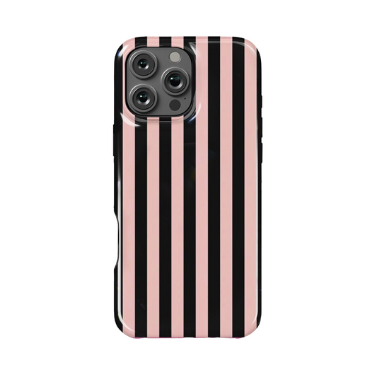 Case MagSafe black/pink line  iPhone