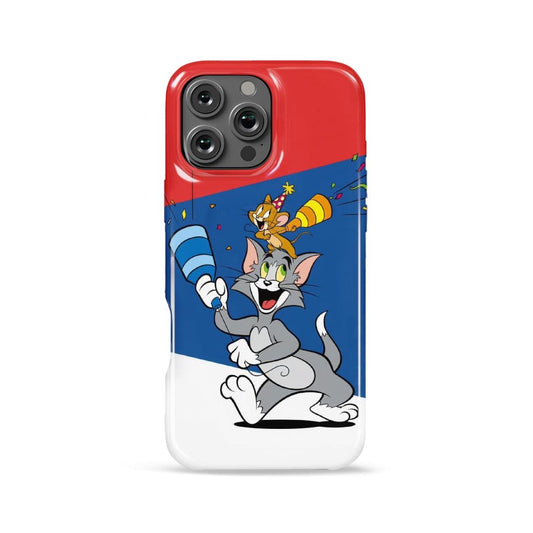 Case MagSafe Tom & Jerry Rojo/Azul para iPhone